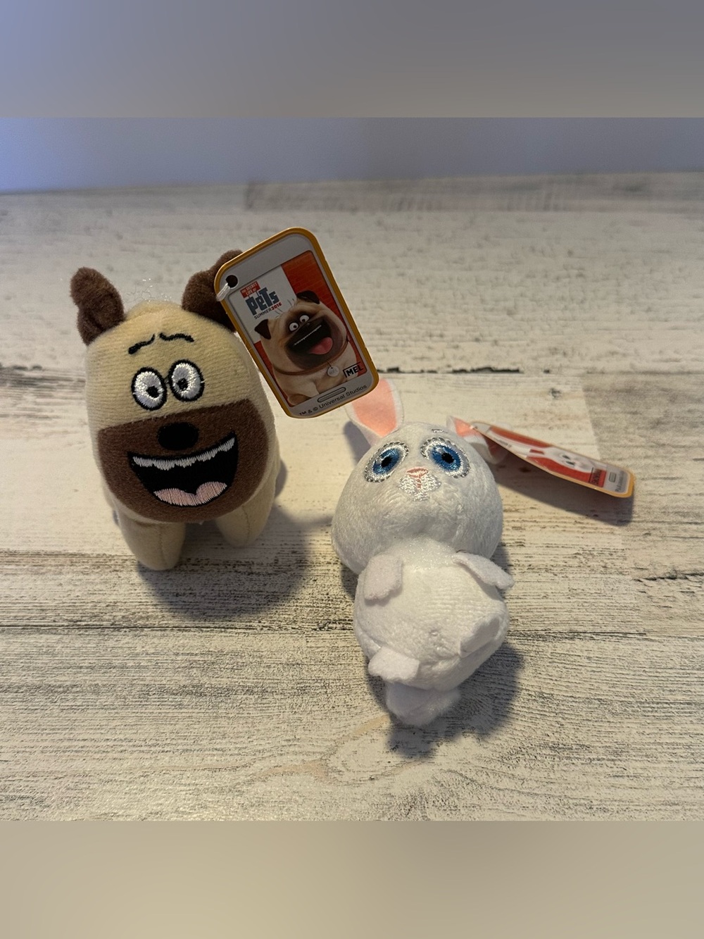 Secret Life of Pets 2016 McDonald's Happy Meal Plush Mel & Snowball NEW